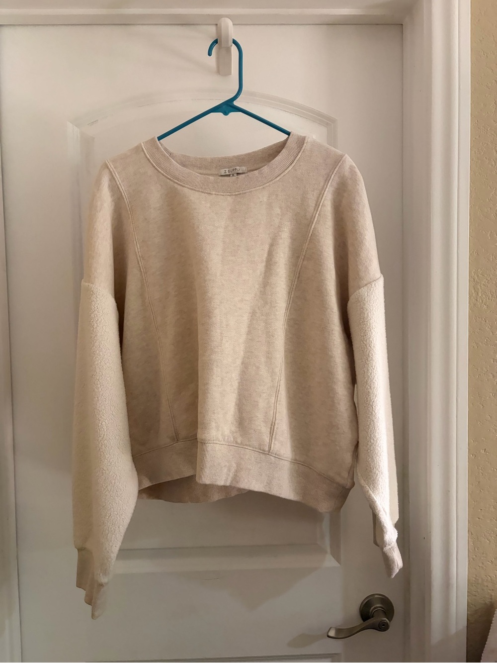 Z SUPPLY LAX SWEATER IN LT OATMEAL HEATHER